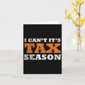 Carte Je ne peux pas C'est la saison des impôts Drôle d' (Fleur jaune)