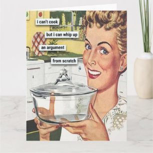 Carte Je ne peux pas cuisiner