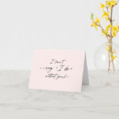 Carte Je ne peux pas dire que je ne fais pas sans toi, p (Fleur jaune)