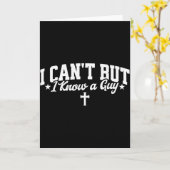 Carte Je ne peux pas mais je connais un gars drôle Jésus (Fleur jaune)