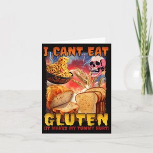 Carte Je ne peux pas manger de gluten Il fait ma blessur