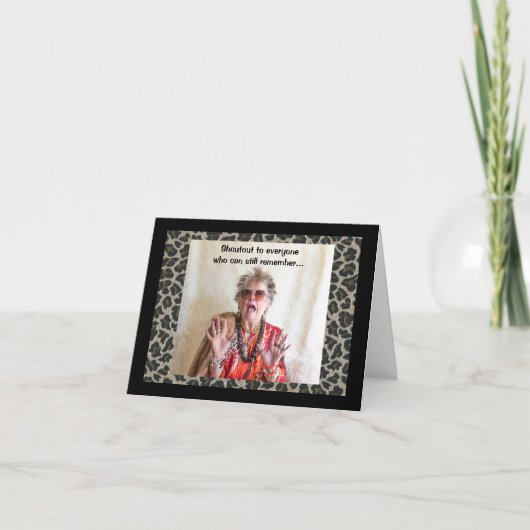 Carte Je ne peux pas me souvenir d'hier (Devant)