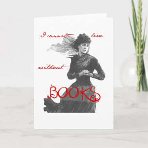 Carte Je ne peux pas vivre sans livres