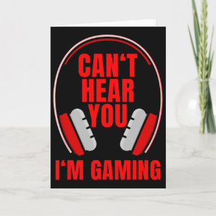 Carte Je ne peux pas vous entendre Je joue aux casques