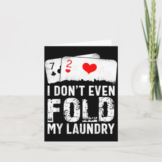 Carte Je ne plie même pas mon linge (Devant)