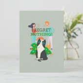 Carte Je ne regrette rien - CatChristmas (Debout devant)