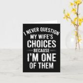 Carte Je ne remets jamais en question les choix de ma fe (Fleur jaune)