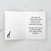 Carte « Je ne sais pas ce que je ferais sans toi » Cart (Intérieur)