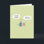 Carte "Je ne sens pas mon pouls" Funny Birthday Card 011<br><div class="desc">Bande dessinée amusante carte d'anniversaire.</div>