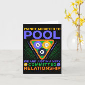 Carte Je Ne Suis Pas Addicé Au Pool (Fleur jaune)