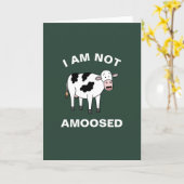 Carte Je Ne Suis Pas Amusé Amusant Agriculture Animale P (Fleur jaune)