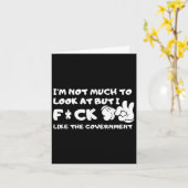 Carte Je ne suis pas beau à regarder mais je f!ck comme  (Fleur jaune)