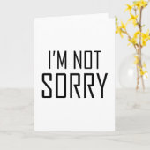 Carte Je ne suis pas désolé (Fleur jaune)