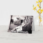 Carte Je ne suis pas enceinte ! ! (Fleur jaune)