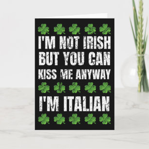 Carte Je ne suis pas irlandais, embrassez-moi quand même
