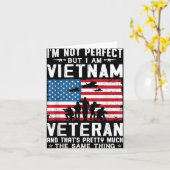 Carte Je ne suis pas parfait mais je suis un vétéran du (Fleur jaune)