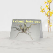Carte je ne vous déteste pas (Fleur jaune)