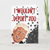 Carte Je ne vous expulserais pas, drôle de Saint-Valenti (Devant)