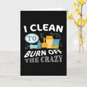 Carte Je nettoie pour brûler la folie - Nettoyage (Fleur jaune)