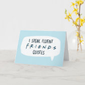 Carte Je parle des devis Fluent FRIENDS™ (Fleur jaune)