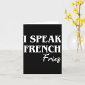 Carte Je parle frites françaises (Fleur jaune)