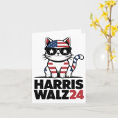 Carte Je Parle Kamala Harris Président Comma La Ameri (Fleur jaune)