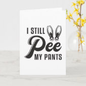 Carte Je Pee Toujours Mes Pantalons Plongée Plongée Plon (Fleur jaune)