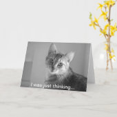 Carte Je pensais... (Fleur jaune)