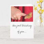 Carte Je pensais juste à toi..... (Fleur jaune)