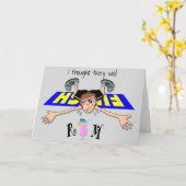 Carte Je Pensais Qu'Ils Ont Dit Rum - Homme (Fleur jaune)