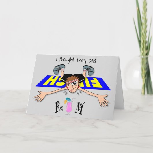 Carte Je Pensais Qu'Ils Ont Dit Rum - Homme (Devant)