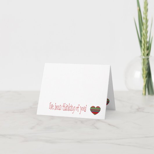 Carte Je pense à vous (Devant)