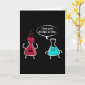 Carte Je pense que vous surréagissez Chimie (Fleur jaune)