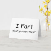 Carte Je Pète Quel Est Ton Super Pouvoir (Fleur jaune)