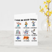 Carte Je Peux Faire Des Choses Difficiles Enseignant Ret (Fleur jaune)