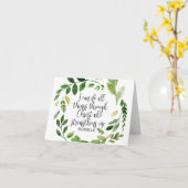 Carte Je peux faire tout par le Christ, la Bible Verse (Fleur jaune)