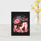 Carte Je Peux Faire Tout Par Le Christ Qui Renforce (Fleur jaune)