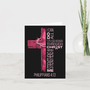 Carte Je peux faire toutes choses par Christ Cancer du s