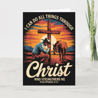 Carte Je peux faire toutes choses par Christ Cowboy chré