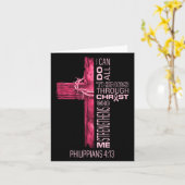 Carte Je peux faire toutes choses par le Christ Ruban Ro (Fleur jaune)