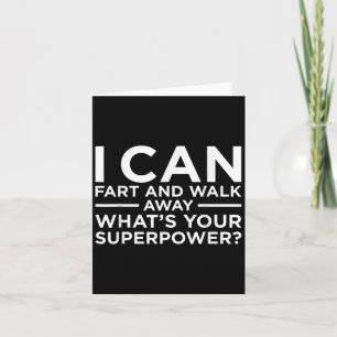 Carte Je Peux Piquer Et Partir De Superpower Funny Sarca
