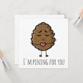 Carte 'Je pince pour vous' valentines/longue distance (Devant/Arrière en situation)