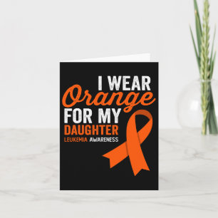Carte Je Porte De L'Orange Pour Ma Fille Leucémie Guerri