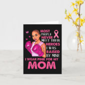 Carte Je Porte Des Rose Pour Ma Mère Sensibilisation Au  (Fleur jaune)