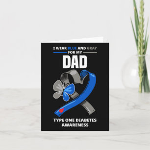 Carte Je Porte Du Bleu Et Du Gris Pour Mon Père Tapez Un