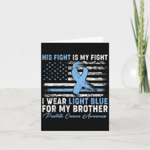 Carte Je Porte Du Bleu Léger Pour Mon Frère Cancer De La