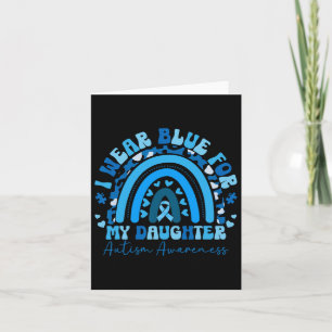 Carte Je Porte Du Bleu Pour Ma Fille Sensibilisation sur