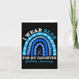 Carte Je Porte Du Bleu Pour Ma Fille T1D Diabète De Type