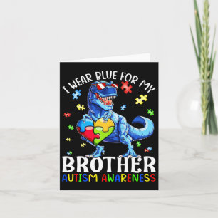 Carte Je Porte Du Bleu Pour Mon Frère Sensibilisation su