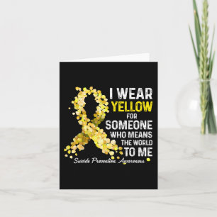 Carte Je Porte Du Jaune À Quelqu'Un Qui Manque De Préven
